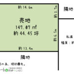 斑鳩町/龍田4丁目/44坪/前面道路幅員6ｍ