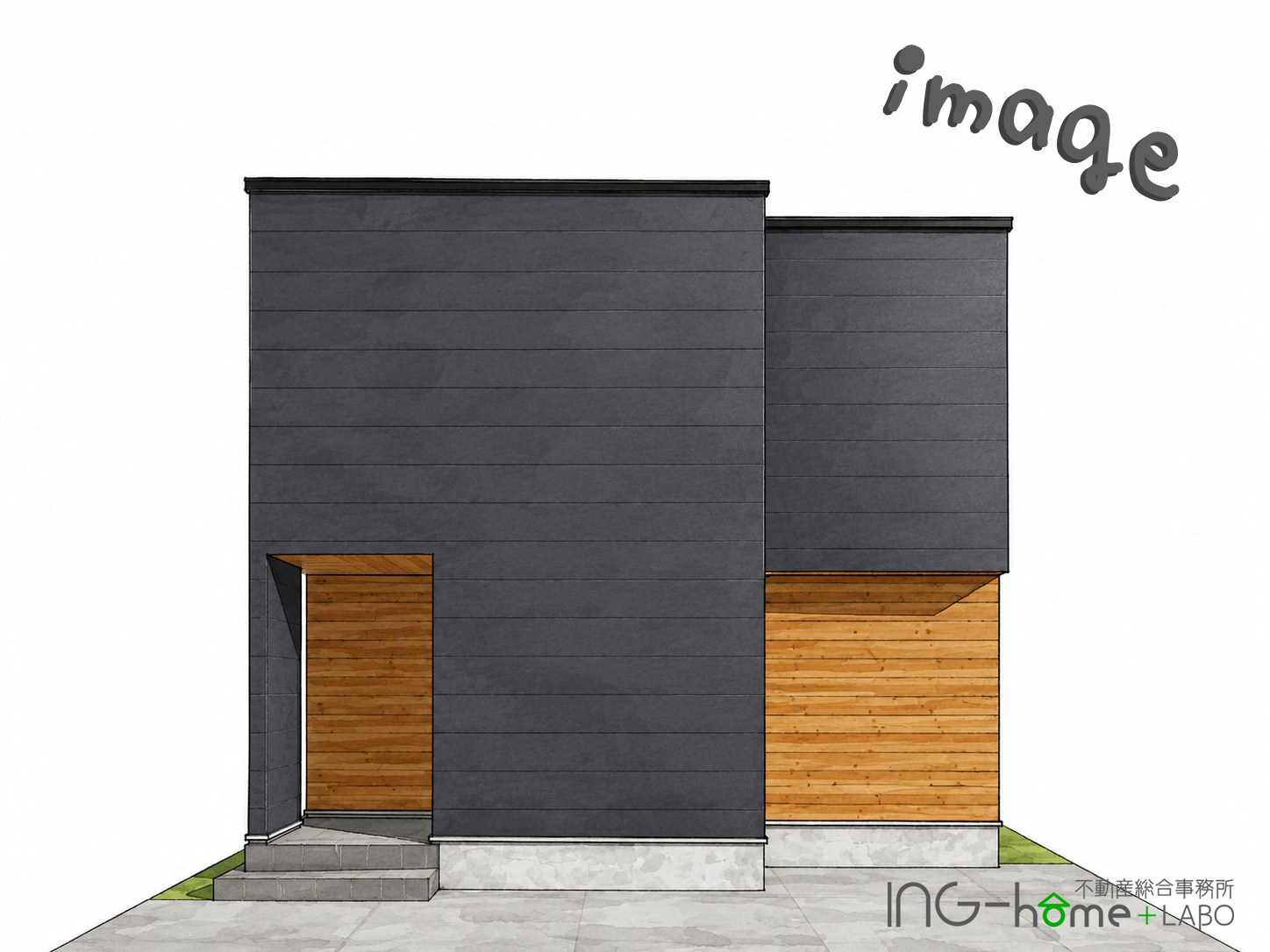 プラン例 ※ING-homeは完全注文住宅ですので、ヒアリングから新たにプランをご提案します。(外観) プラン例 ※ING-homeは完全注文住宅ですので、ヒアリングから新たにプランをご提案します。(外観)