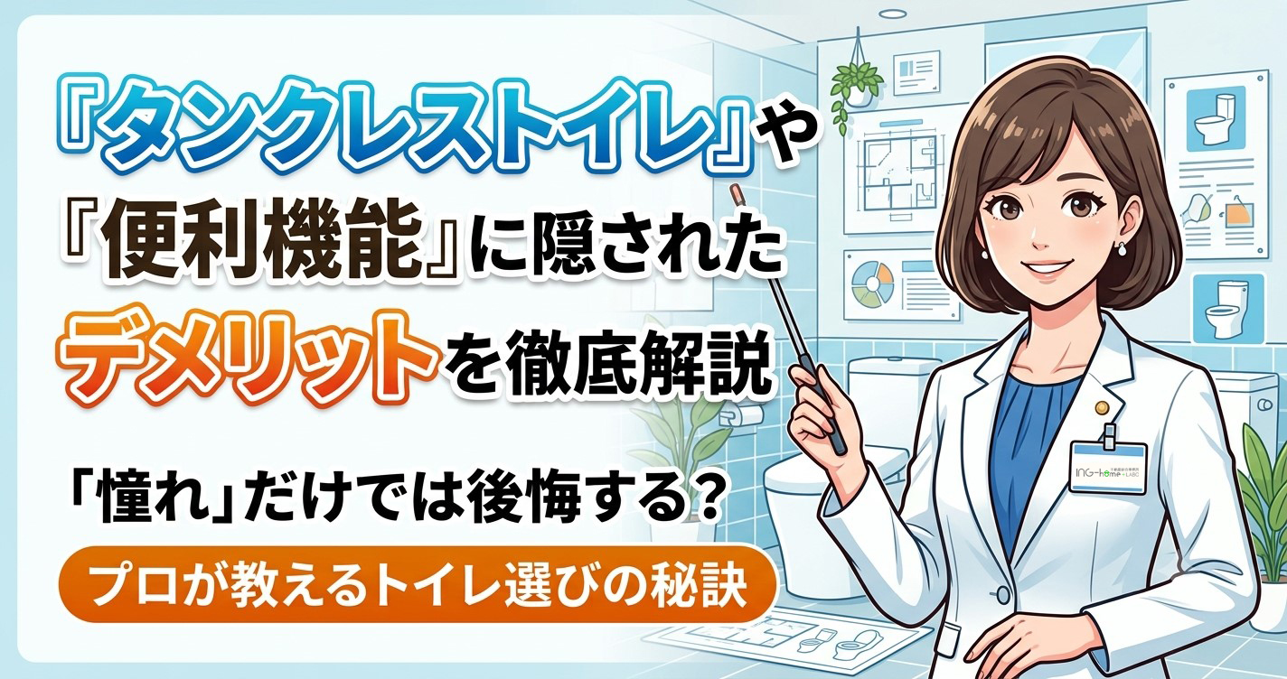 『タンクレストイレ』や『便利機能』に隠されたデメリットを徹底解説