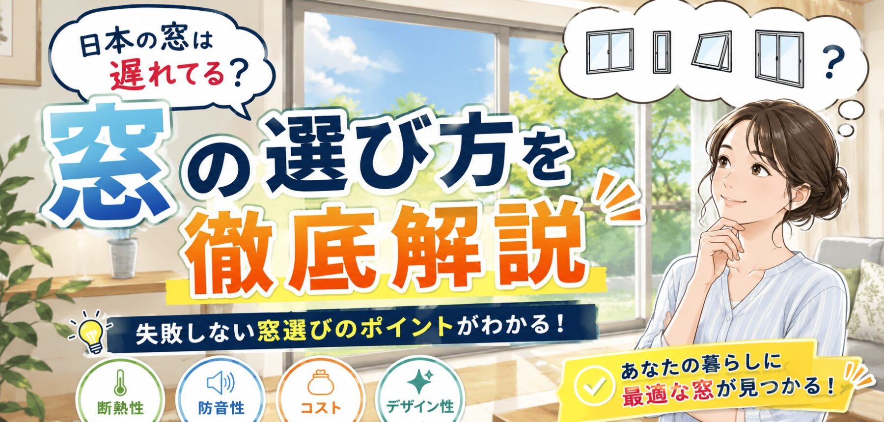 日本の窓は遅れてる？海外との違いや断熱等級6をクリアする窓の選び方を徹底解説
