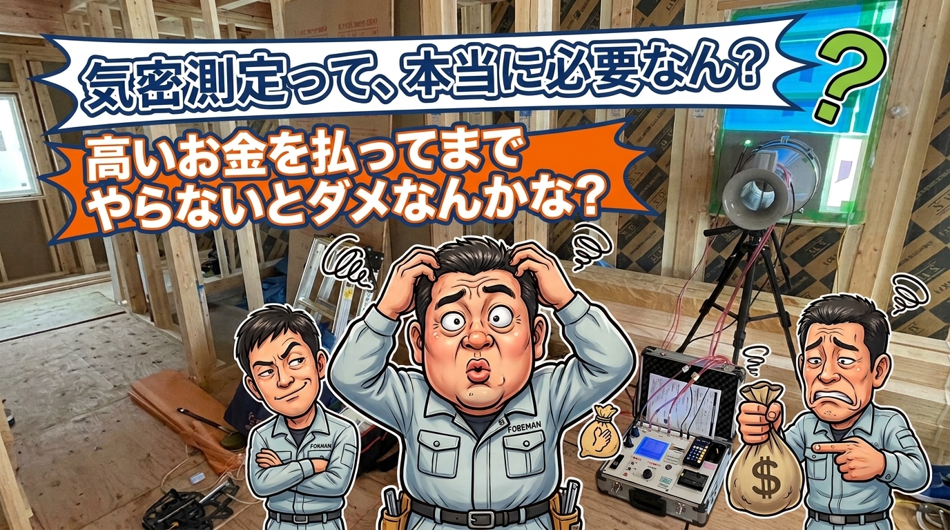 【動画】『住宅業界のウソ・ホント#8』気密測定なんかせんでいい!!