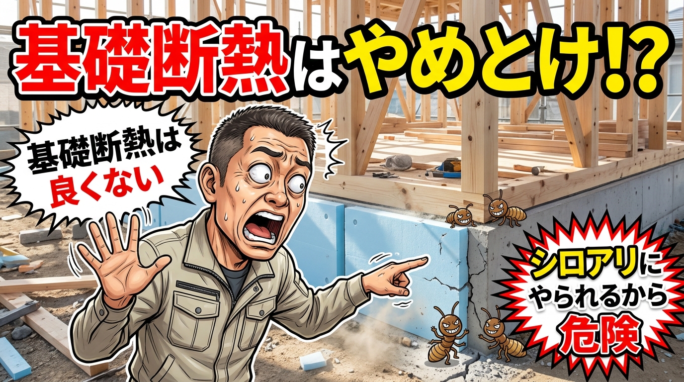 【動画】『住宅業界のウソ・ホント#7』基礎断熱はやめとけ!?