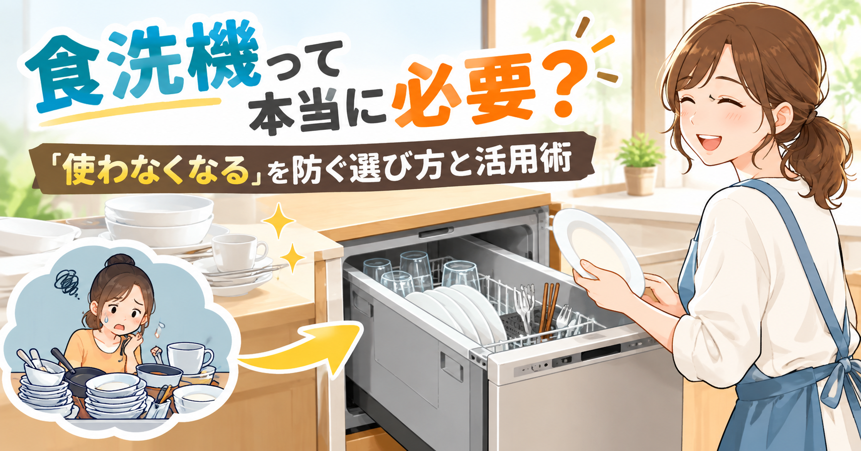 食洗機って本当に必要？「使わなくなる」を防ぐ選び方と活用術